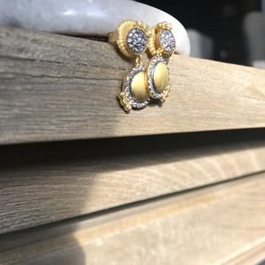 Freida Rothman Boraque Blues CZ Pave Drop Earrings